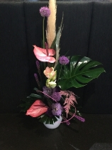 AMETHYST PINK PAMPASS TROPICAL ARRANGEMENT