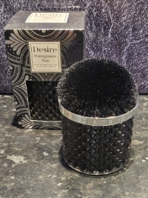 BEAUTIFUL BLACK POMPOM CANDLE