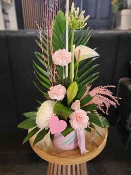 CANDY CANE STRIPE PASTEL LUXURY HAT BOX