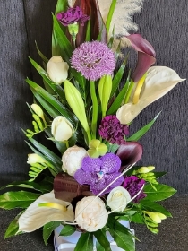 GORGEOUS “THINKING OF YOU” FLORAL ARRANGEMENT…CONTAINER MIGHT VARY