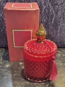 LUXURY LARGE VELVET ROSE AND OUD CANDLE