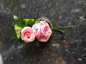 Pink Rose Corsage