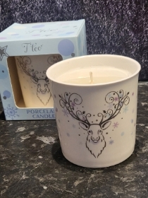 SCENTED WHITE STAG CANDLE