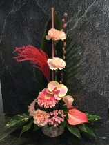 VINTAGE PINK ROSE POT